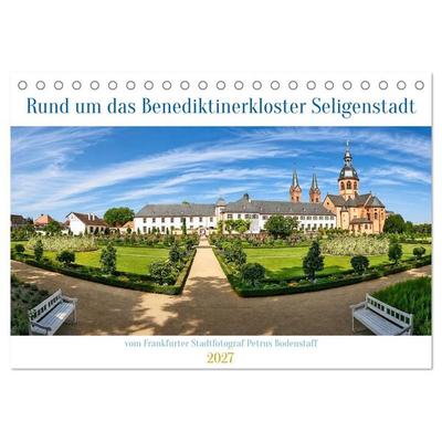 Rund um das Benediktinerkloster Seligenstadt (Tischkalender 2027 DIN A5 quer), CALVENDO Monatskalender