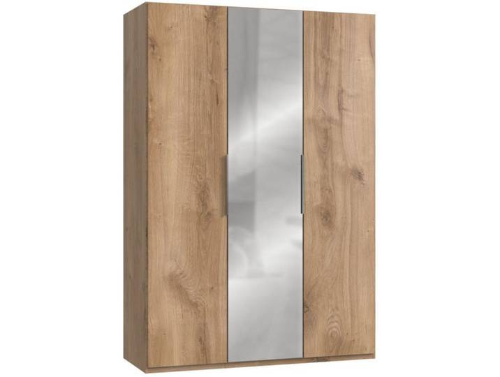 Drehtürenschrank, Braun, 150x216x58 cm, Holzwerkstoff, 2 Fächer, MID.YOU