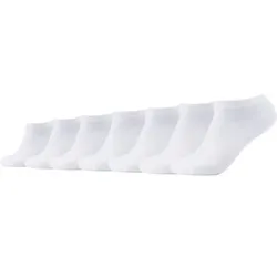 CAMANO Herren Socken Online ca-soft Sneaker 7p, Größe 35-38 in Weiß 1000