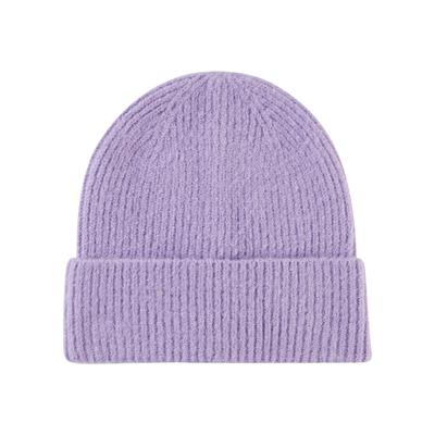 Strickmütze BONPRIX "Mütze", Damen, lila (softlila), Obermaterial: 70% Polyacryl, 30% Polyamid, Mützen Strickmütze, aus Polyacryl und Polyamid, für die kalte Jahreszeit, Casual Stil