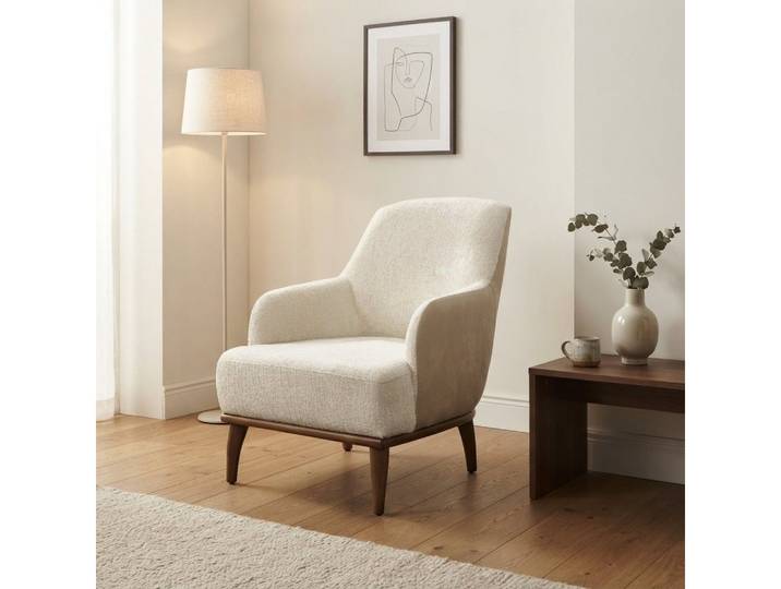Xlmoebel Sessel Sessel Moderner Stil Weiß Cremefarbener Hell Gemütlich Bequem (1-St., 1-tlg)