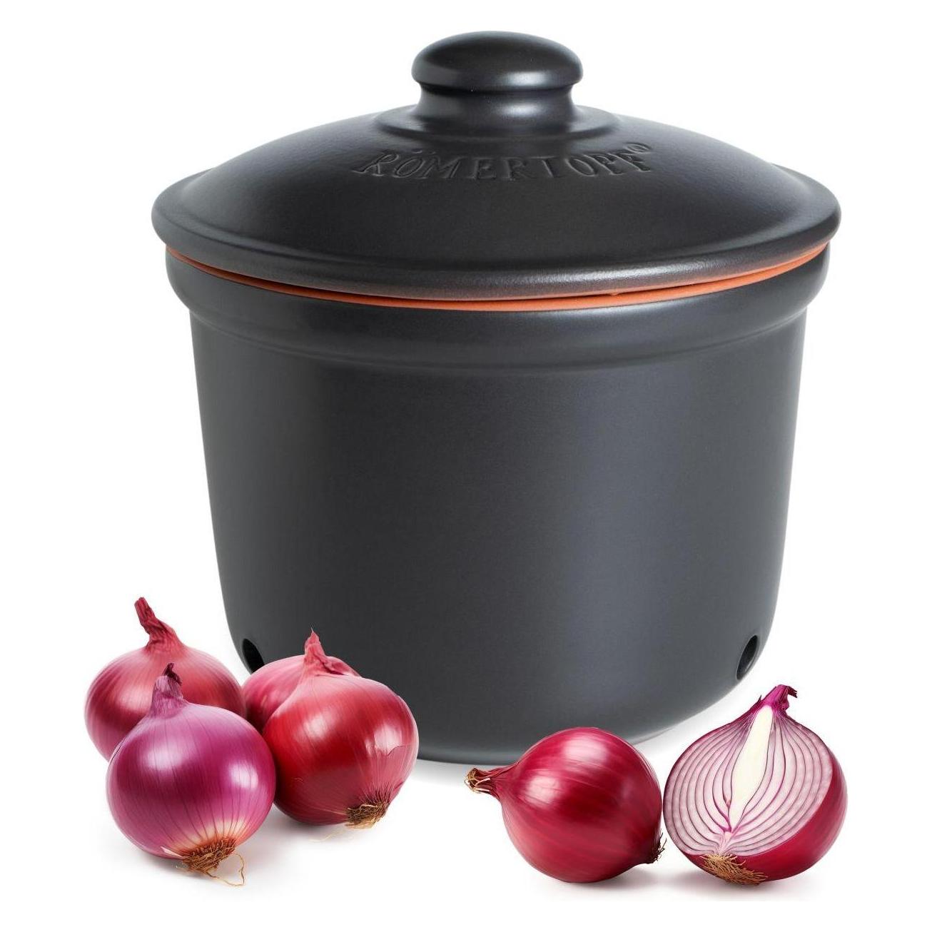 Römertopf Frische-Topf Maxi schwarz (Römertopf, 20 x 21 cm) (RÖMERTOPF)
