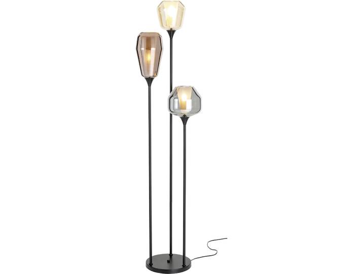Stehlampe Marla Schwarz Metall/Glas H 155 cm