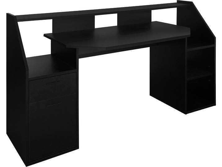 Schreibtisch ALIEN 67.8x180x97cm schwarz