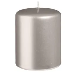 Kopschitz Kerzen Stumpenkerzen Metallic Matt Stein 100 x Ø 80 mm, 12 Stück