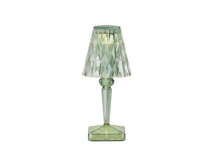 Kartell LED tafellamp op accu Battery, 30 cm, mintgroen, IP54 Battery, groen, Slaapkamer, Kunststof, Design