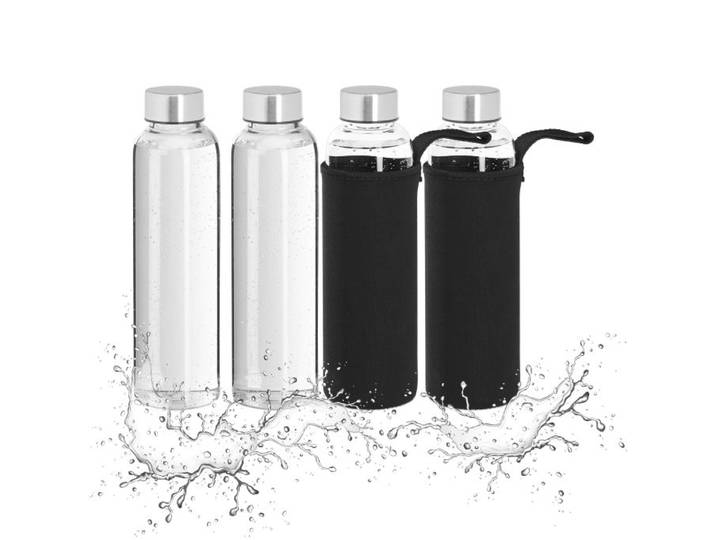 Relaxdays 4er Set Trinkflasche 500 ml