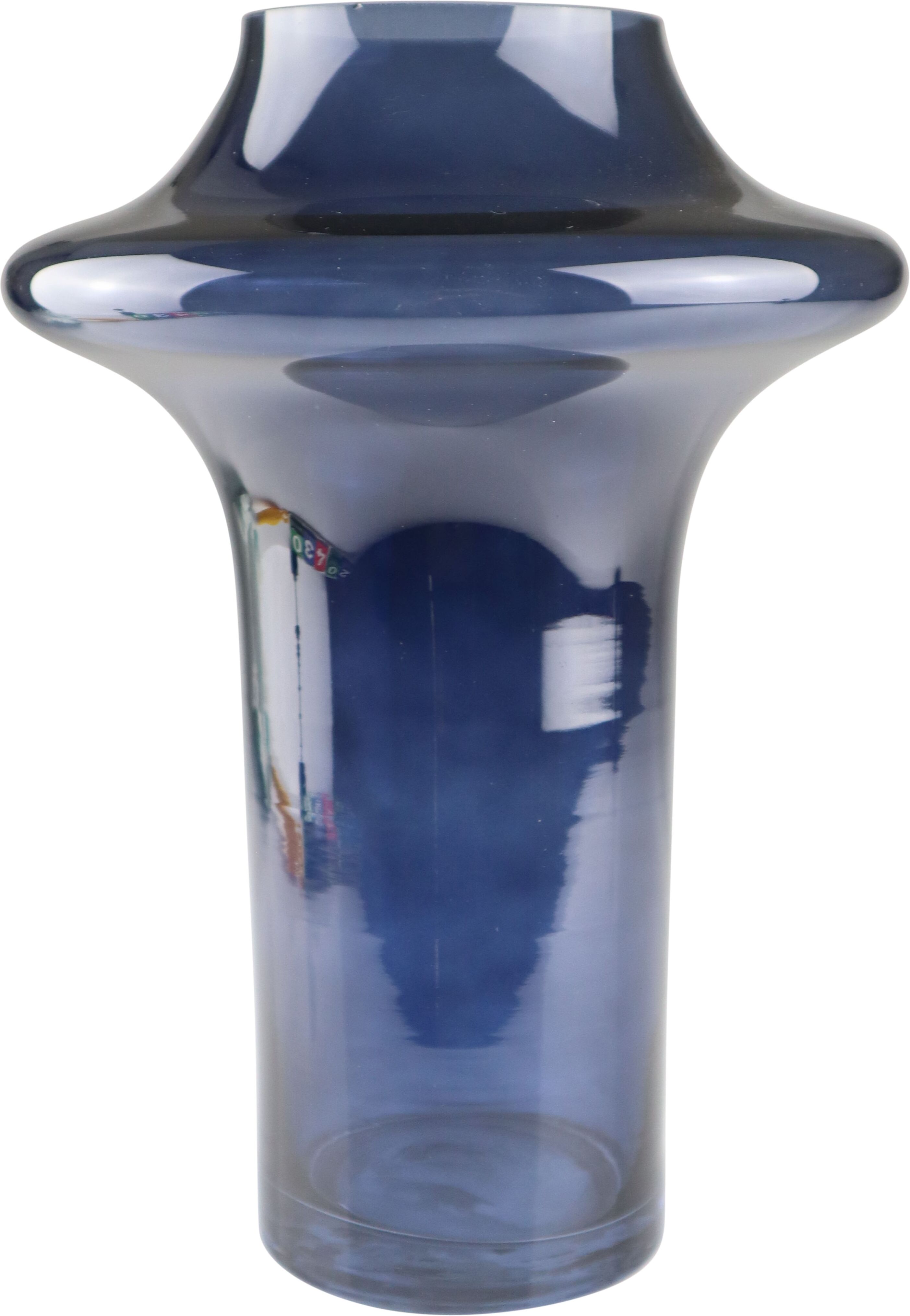 Dekovase AM DESIGN "Bauchige Glasvase in Blau", blau, B:20cm H:29cm, Glas, Vasen, Dekovase, als farbenfrohes Statement blau B/H/T: 20cm x 29cm