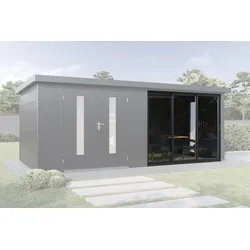 Wolff Finnhaus Schiebetür 30 für Premium Metall Gartenhäuser