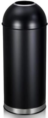 YUN 17 Gal Stainless Steel Kitchen Trash Can, Round Open Top Bin for Bathroom or Office