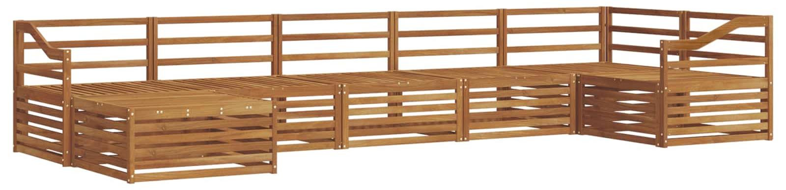 Outdoor-Sofagarnitur 7 pcs Natur