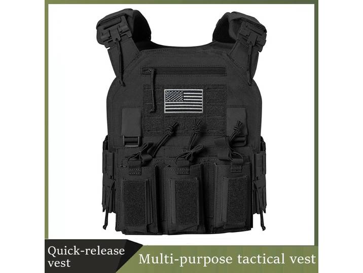 Gilet tactique Chaleco en Nylon 1000d, équipement tactique vert Ranger 25x30cm, porte-plaque Molle pour la chasse en plein air