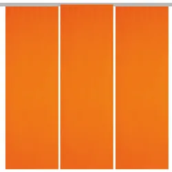 Arsvita 3er Pack Schiebegardine Blickdicht Alessia orange