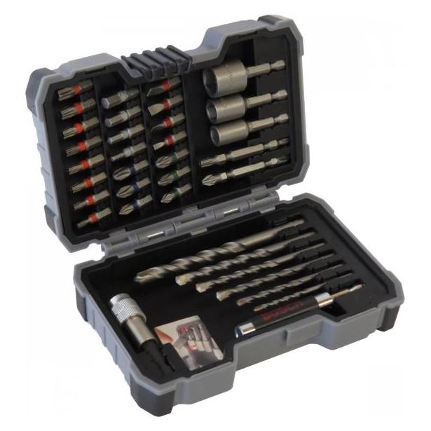 Bosch Professional Zubehör 35-teiliges Set mit Bohrern+Schrauberbits, CYL-3, Extra Hard, PH, PZ, SL, H, T (2607017326)
