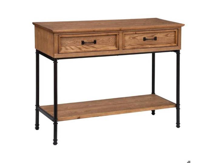 Console 2 tiroirs  Danik  bois L110cm - Atmosphera Créateur d'intérieur