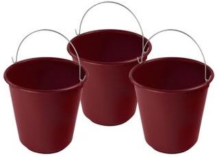 ybmhome Plastic Pail with Handle 11.5 Quart (2.8 Gallon Bucket)
