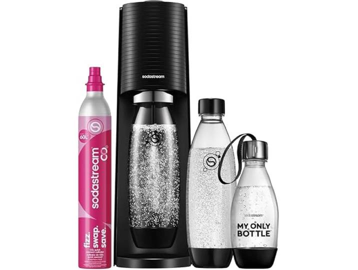 Sodastream - Terra Bruiswatermachine, 60L CO₂, 2x1L Fles+1x0,5L Fles, Zwart