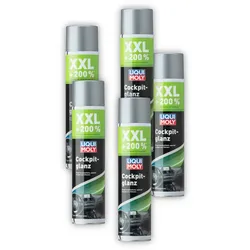 5x Pflegemittel LIQUI MOLY 1610 Cockpitglanz Innenraum Cockpit 600 ml