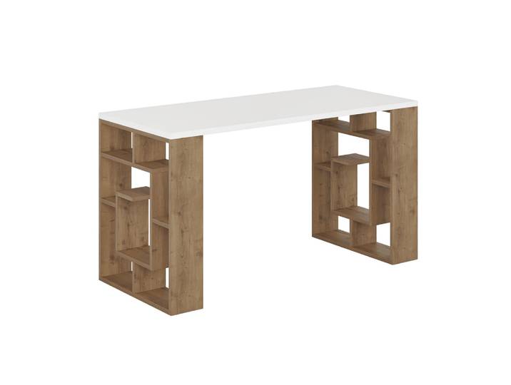 Bureau en bois blanc l140