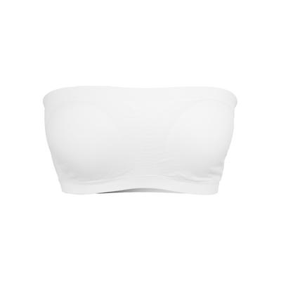 Sport-BH URBAN CLASSICS "Urban Classics Damen Ladies Pads", Damen, Gr. XL, Cup 0, weiß, 90% Polyamid, 10% Elasthan, BHs Sport-BH