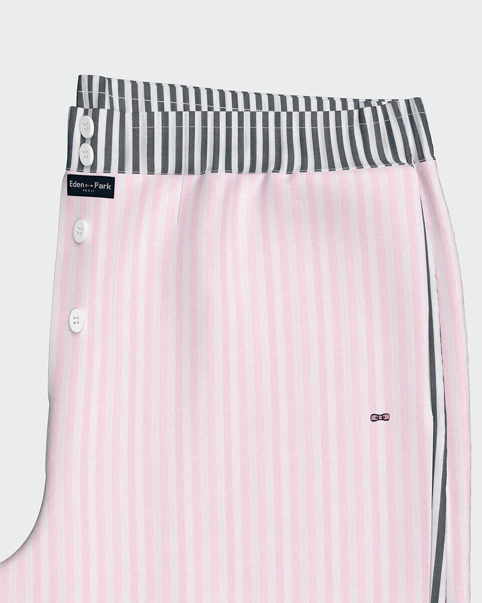 EDEN PARK Pyjashort avec bas rayé
