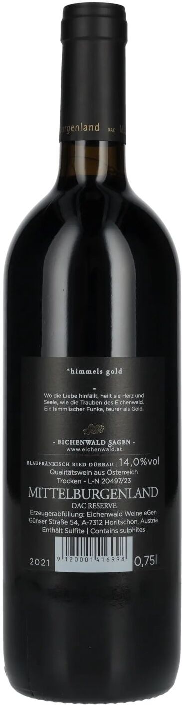 Eichenwald Weine Eichenwald DER GEISTESBLITZ Blaufränkisch Reserve 2021 14% Vol. 0,75l