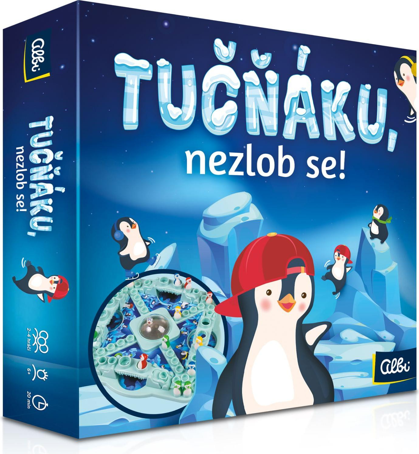 Albi de pinguïn raak niet boos!