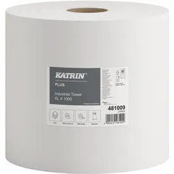 Katrin Aftørringspapir Plus XL 4 1000 26,5cmx360m 1rul/kar 481009 - (360 meter pr. karton), Haushaltspapier, Weiss