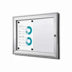 Schaukasten 2xA4 B1 silber