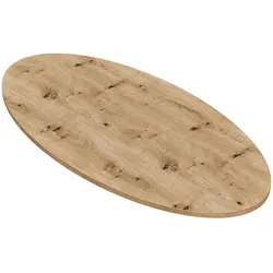 BIG Möbel GmbH Gastro Tischplatte | Eiche Artisan | 160x90 cm Oval