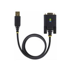 StarTech.com 3ft (1m) USB to Null Modem Serial Adapter Cable, Interchangeable DB9 Screws/Nuts, COM Retention, USB-A to R 1P3FFCNB-USB-SERIAL
