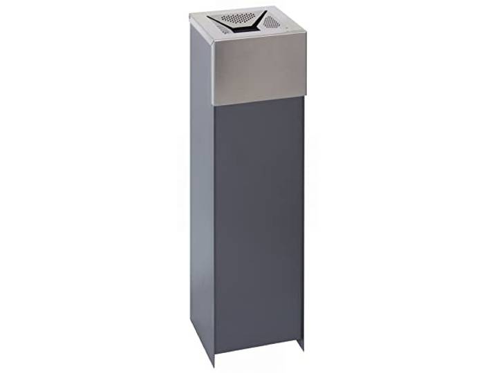 ARREGUI Geo E-2441 Standaschenbecher für Draußen Standascher Säulenascher Aschenbecher Säule für Terrassen, Bars oder Raucherzonen im Außenbereich 75,5 x 20,5 x 20,7 cm, Mittel