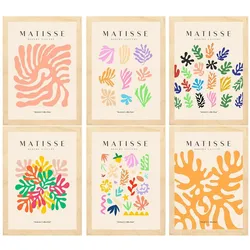 POSTER Set Mit 6 Illustrationen Von Henri Matisse Vegetation A3 Rahmen Aus Hellem Holz
