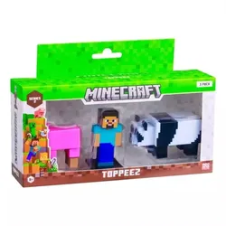 Minecraft 3D Toppeez, 3 Stück, Serie 2, 24 verschiedene Varianten