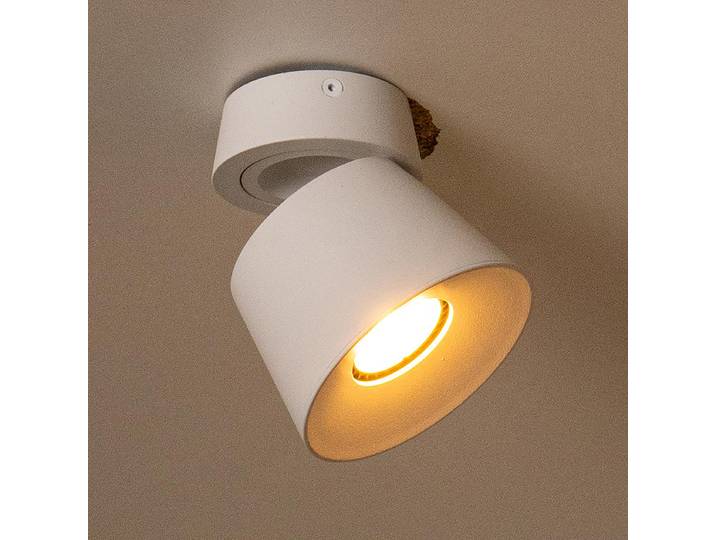 Deckenstrahler Trigono Ø 11cm Weiß/Weiß 1 Eisen GU10