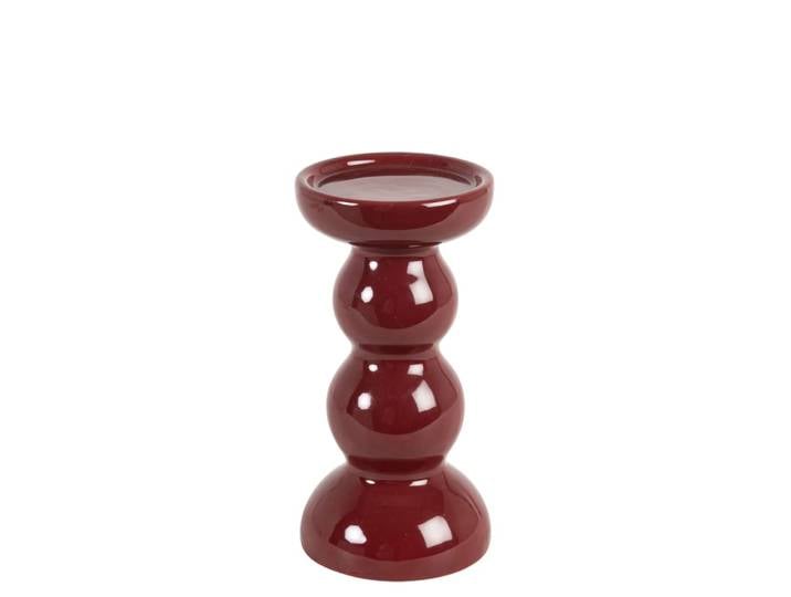 Kerzenständer aus Keramik, rot H19