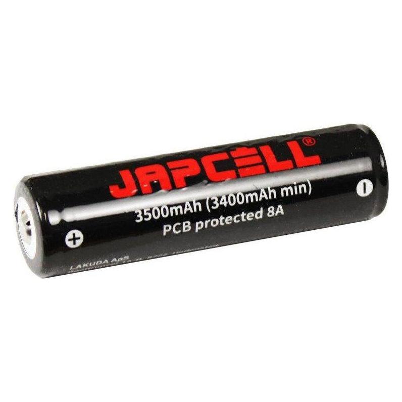 Japcell 18650 Akku 3500 mAh mit Knopf (1 Stk., 18650, 3500 mAh) (JAPCELL)