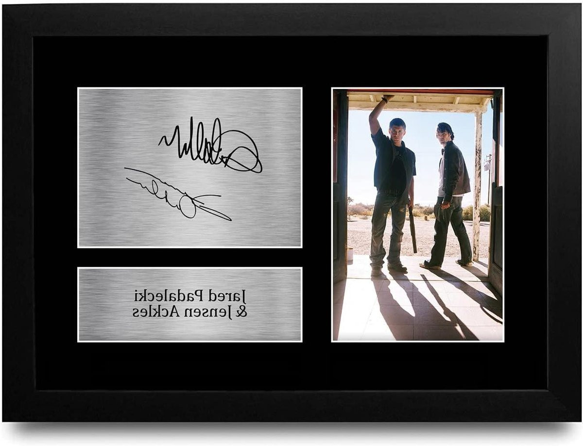 Ingelijste Foto Wanddecoratie TV Sterren Handtekening Replica A4