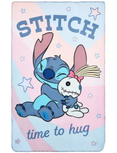 Lilo en Stitch Time To Hug fleece deken 100 x 150 cm