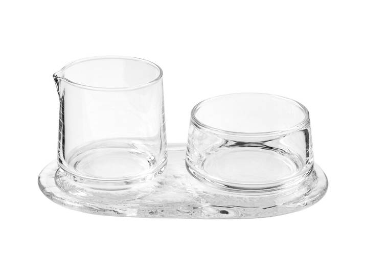 Zuckerdose GLASI HERGISWIL Mona Lisa 210 x 115 x 90 mm , transparent, Lebensmittelaufbewahrungsbehälter, Zuckerdose
