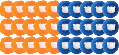 Inspire Picks Reusable Pet Hair Remover Laundry Ball Magic Hair Catcher For Washing Machines mixed 30pcs