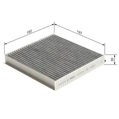 BOSCH Filter, Innenraumluft 1987432568 für JAGUAR