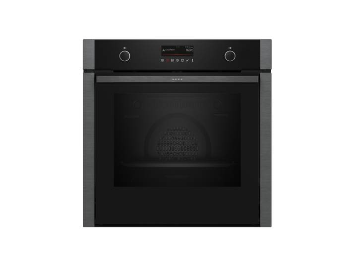 NEFF Pyrolyse Backofen B6ACP7AG3 , Energieeffizienz: A+, grau, B:59,4cm H:59,5cm T:54,8cm, Backöfen, Hide Backofentür & knusper-gesunde Air Fry-Funktion, Pyrolyse Backofen