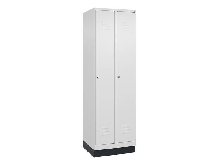 C+P Classic PLUS storage locker, White, with key, New Robust - ideal for offices and reception areas