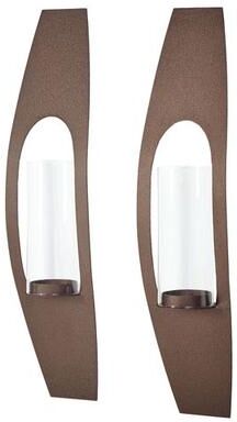 Touch Of Class Metal Candela Wall Sconce Pair, Pair, Bronze