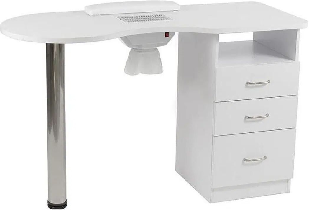 Weelko Tavolino per Manicure con Aspiratore a sacchetto tavolo nails per centro estetico