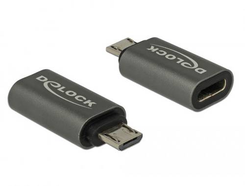 Delock USB 2.0 Adapter [1x USB 2.0 Stecker Micro-B - 1x USB-C 3.1 Buchse] 65927