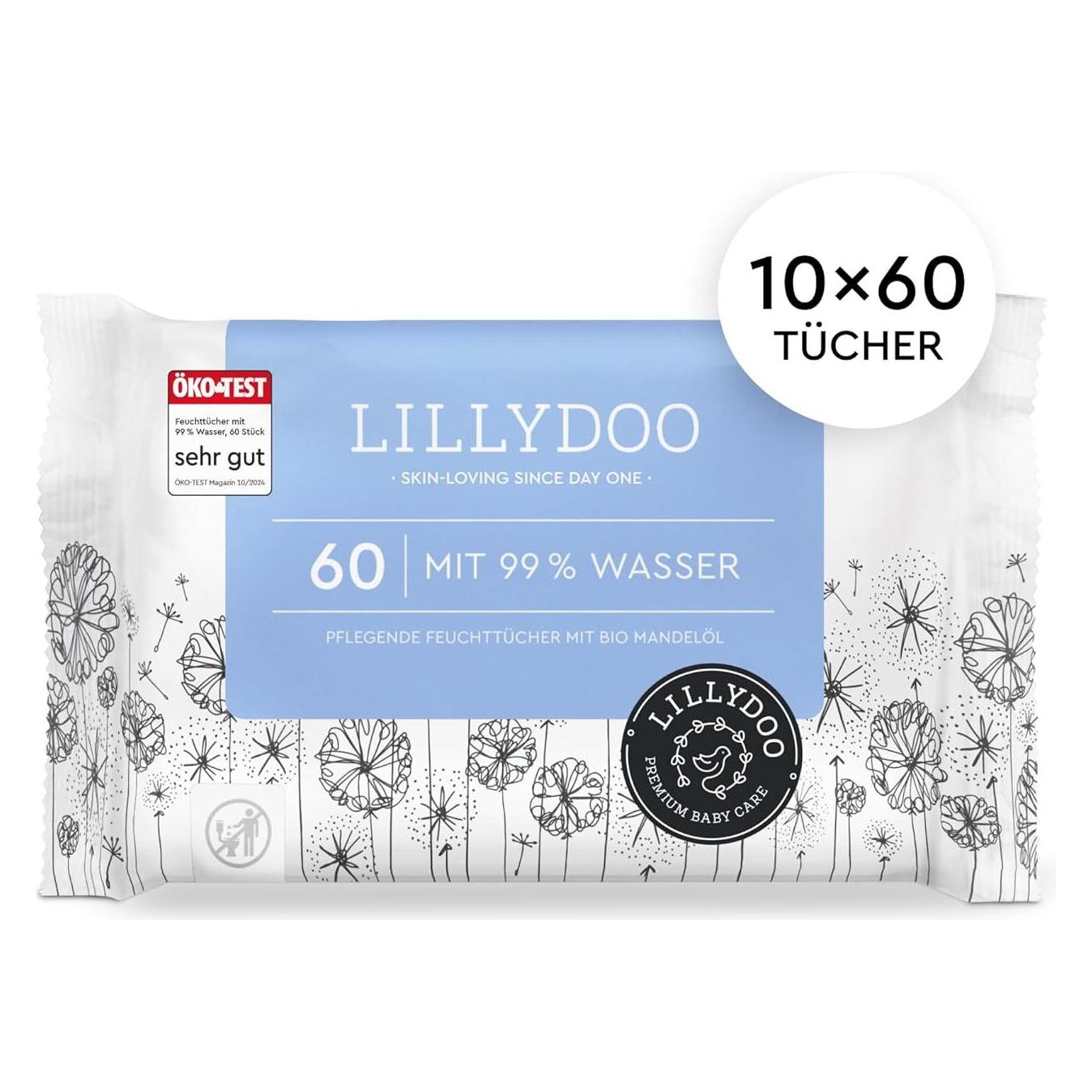 Lillydoo Baby-Feuchttücher (10 x 60 Stk.) (57476315)