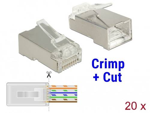 Delock RJ45 Netzwerk Adapter Transparent