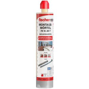 Fischer Injektionsmörtel 519557, FIS VL 300 T, 2K-Verbundmörtel, mit Statikmischer, 300ml